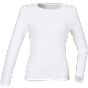 SF Clothing Women´s feel good long sleeved stretch T white
