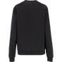 Build Your Brand Ladies Vintage Heavy Crewneck Black