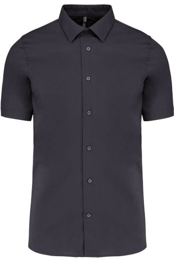 Chemise coton / élasthanne manches courtes