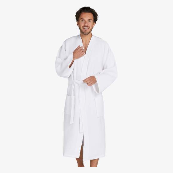 Constance Waffle Pique Bath Robe SG Accessories - Towels