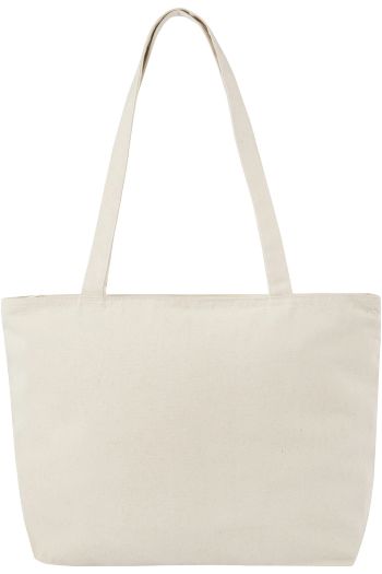 Sac shopping zippé coton Ningbo 15L - Naturel