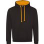 AWDis Just Hoods Varsity Hoodie jet_black/orange_crush