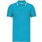 Kariban Polo manches courtes homme light_turquoise/white/navy
