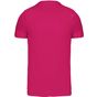 kariban T-shirt col V manches courtes fuchsia