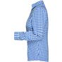 James&Nicholson Ladies´ Checked Blouse royal/white