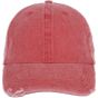 K-up Casquette vintage effet déchiré - 6 panneaux washed_red