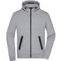 James&Nicholson Men´s Hooded Jacket light_melange