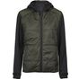 Tee Jays Women's hybrid-stretch hooded jacket deep_green/black