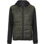 tee jays Women's hybrid-stretch hooded jacket deep_green/black