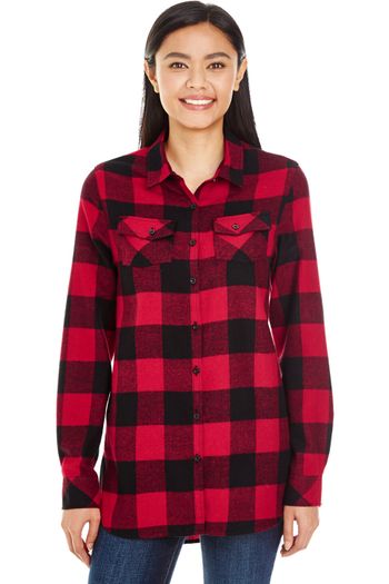 Image produit Women's Woven Plaid Flannel Shirt