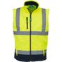 yoko Bodywarmer softshell haute visibilité hi_vis_yellow/navy