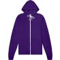 Bella Unisex sponge fleece full-zip hoodie team_purple