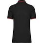Kariban Polo homme manches courtes à liserés contrastés black/red