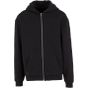 Build Your Brand Loose Fit Zip Hoody black