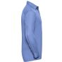 Russell Chemise en Popeline Polyester/Coton classique manches longues homme corporate blue