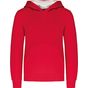Kariban Sweat-shirt capuche contrastée enfant red/white