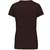 Kariban T-shirt col V manches courtes femme chocolate