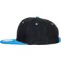 Result Bronx Original Flat Peak Snapback Dual Colour Cap black/azure