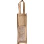 Kimood Sac porte bouteille en jute natural
