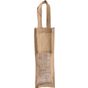 kimood Sac porte bouteille en jute natural