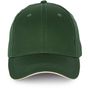 K-up Casquette avec sandwich contrasté - 6 panneaux forest_green/beige
