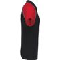 Kariban Polo Baseball black/l.g/red