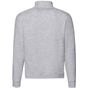 fruit of the loom Premium Zip Neck Raglan Sweat gris_chine