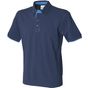 Front Row MEN’S CONTRAST POLO SHIRT  navy/marine