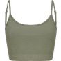 SF Clothing Women´s sustainable fashion cropped cami top khaki