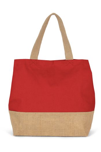 Image produit Sac shopping en toiles de coton et jute