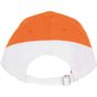 k-up Racing - casquette bicolore 6 panneaux orange/white