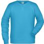 James&Nicholson Men´s Sweat turquoise