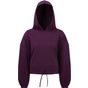 TriDri Tridri® sweat à capuche oversize court femme mulberry