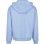 Build Your Brand Fluffy Zip Hoody powder_blue