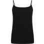 SF Clothing Women´s feel good stretch spaghetti vest black