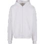 Build Your Brand Ultra Heavy Zip Hoody White