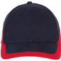 k-up Racing - casquette bicolore 6 panneaux navy/red