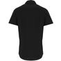 Premier Chemise en popeline stretch à manches courtes pour homme black