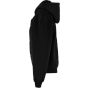 Build Your Brand Ladies Loose Fit Zip Hoody Black