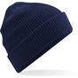 Beechfield Bonnet gaufré en coton biologique oxford_navy