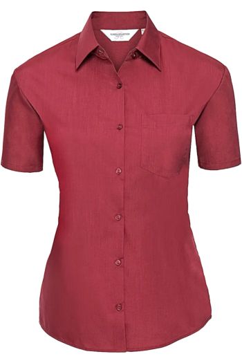 Image produit Chemise en Popeline Polyester/Coton classique courtes allongées Femme