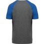 ProAct T-shirt triblend bicolore sport manches courtes unisexe grey_heather/sporty_royal_blue_heather