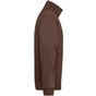 James&Nicholson Workwear Half Zip Sweat brown