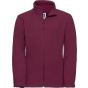 Russell Athletic Kids Full Zip Outdoor Fleece burgundy