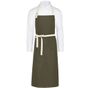 SG Accessories - Bistro Santorini - Contrasted Bib Apron with Pocket olive