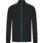 Finden+Hales Adults' knitted tracksuit top black/emerald