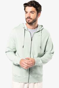 Image produit Sweat-shirt french terry écoresponsable zippé à capuche unisexe
