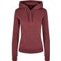 Build Your Brand Ladies Organic Hoody cherry