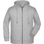 James&Nicholson Men´s Zip-Hoody grey_heather
