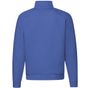 fruit of the loom Premium Zip Neck Raglan Sweat royal_blue
